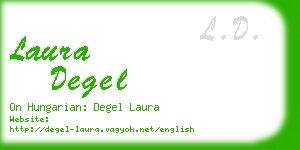 laura degel business card